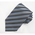 黑灰藍三色細斜紋領帶